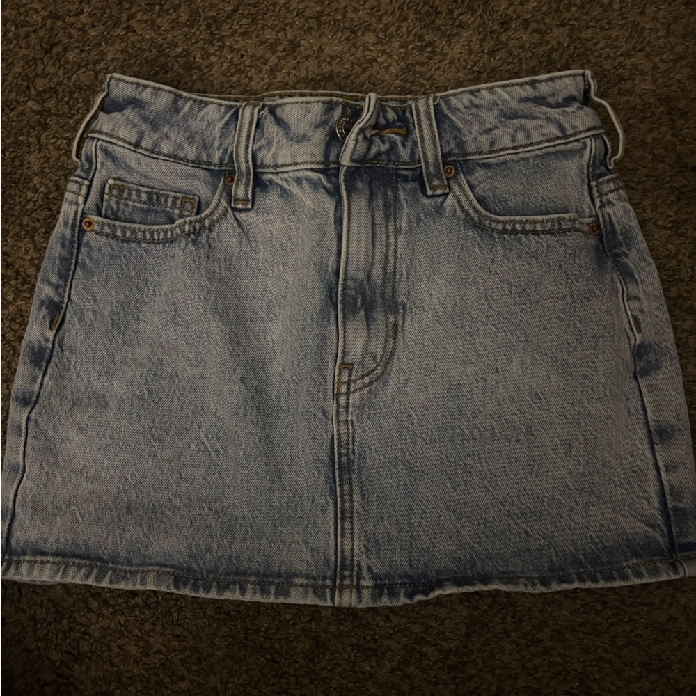 PacSun Light Blue Denim Mini Skirt